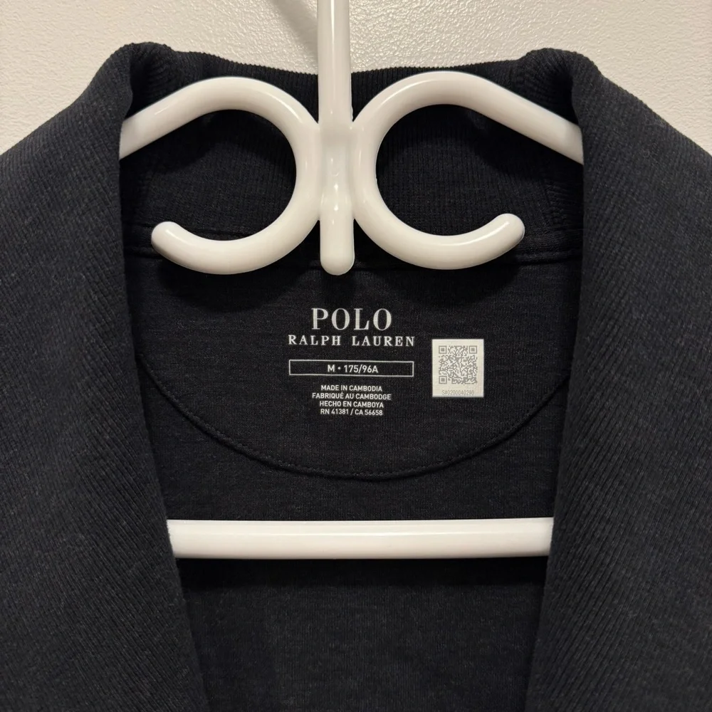 Polo Ralph Lauren Men Black Shawl-collar jersey cardigan - Size Medium - NTW - Picture 4 of 14